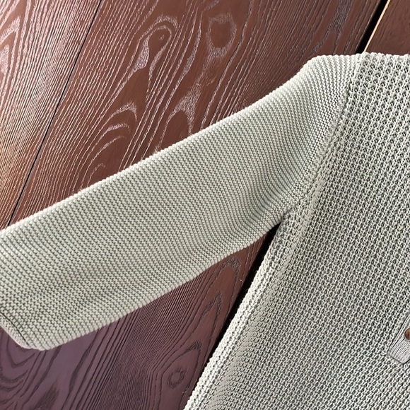 Coldwater Creek sage green, 3/4 sleeved sweater. Size PS - Picture 4 of 8